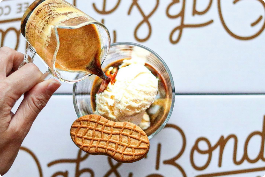Postres fríos con café